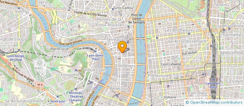 localisation de l'entreprise INTERFACES à LYON 1ER