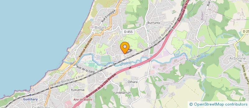 localisation de l'entreprise INTERFACES 64 à BIDART