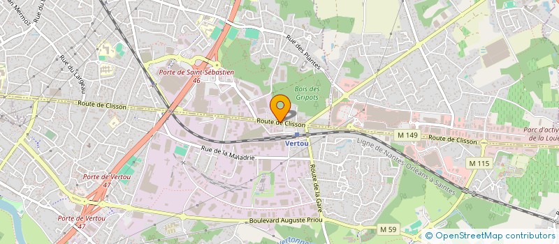 localisation de l'entreprise INTERFACES DEVELOPPEMENT à SAINT-SEBASTIEN-SUR-LOIRE