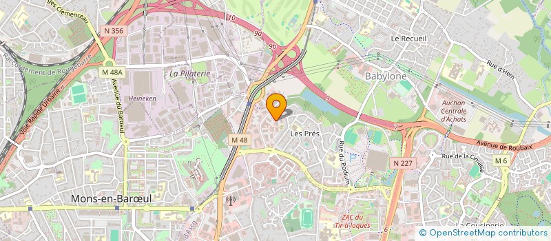 localisation de l'entreprise INTERFAST à VILLENEUVE-D'ASCQ