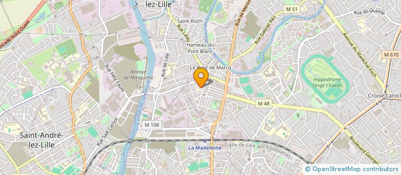 localisation de l'entreprise INTERFAZ à MARCQ-EN-BARŒUL