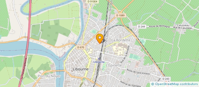localisation de l'entreprise INTERFERENCE à LIBOURNE