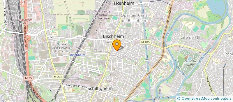 localisation de l'entreprise INTERFERENCES  BISCHHEIM