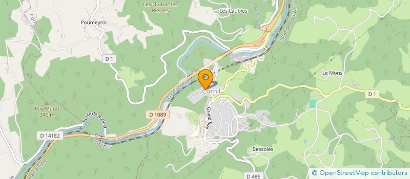 localisation de l'entreprise INTERFERRANCES  CORNIL