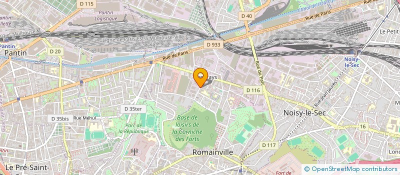 localisation de l'entreprise INTERFIB à ROMAINVILLE