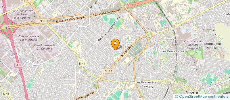 localisation de l'entreprise INTERFIBRE RESEAU à AULNAY-SOUS-BOIS