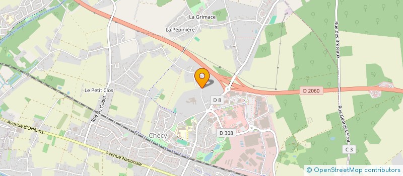 localisation de l'entreprise INTERFIN COURTAGE à CHECY