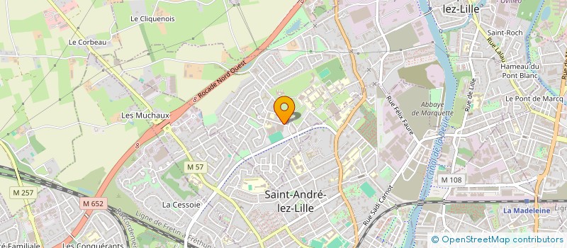 localisation de l'entreprise INTERFLANDRES  MARQUETTE-LEZ-LILLE