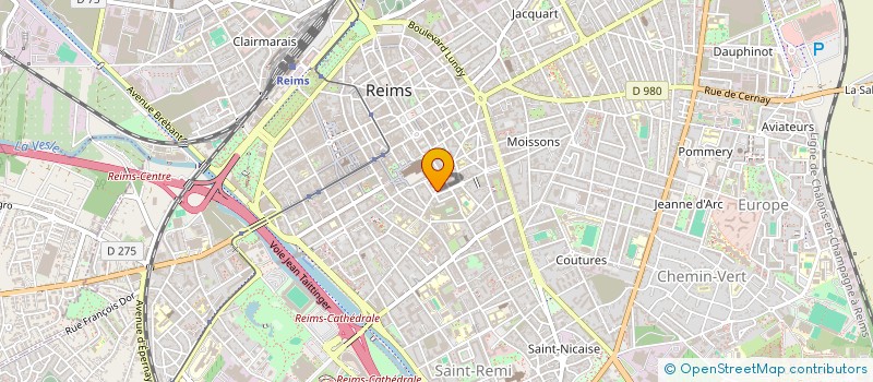 localisation de l'entreprise INTERFORMATION à REIMS