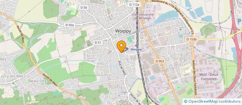 localisation de l'entreprise INTERFORMATION à WOIPPY