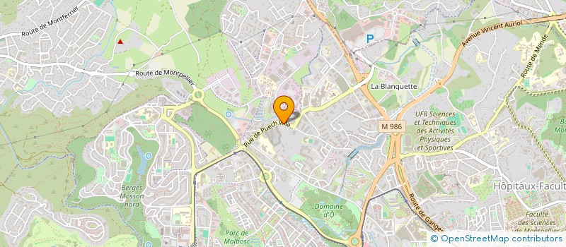 localisation de l'entreprise INTERFORMATION LANGU-ROUSSIL à MONTPELLIER
