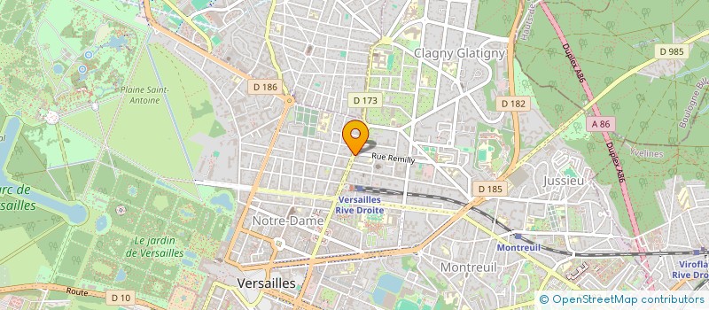 localisation de l'entreprise INTERFUEL à VERSAILLES