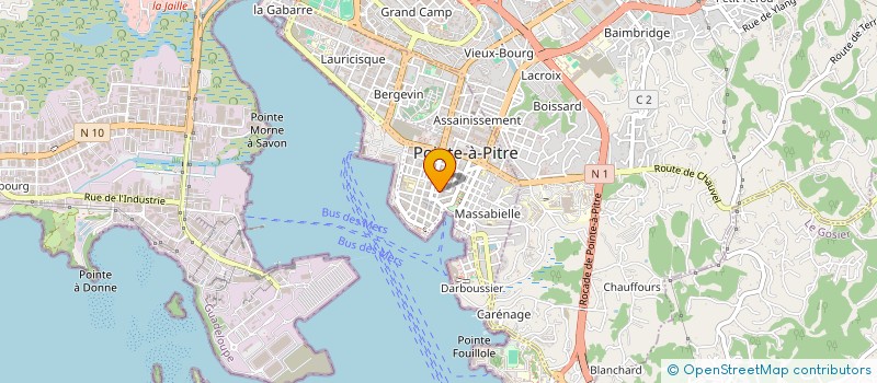 localisation de l'entreprise INTERFUS  POINTE-A-PITRE