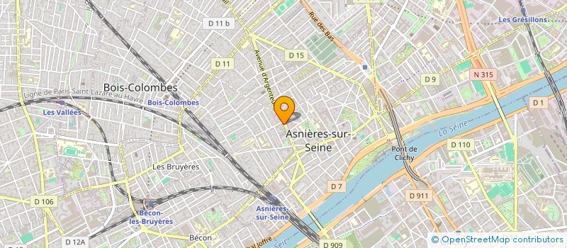 localisation de l'entreprise INTERGARAGE à ASNIERES-SUR-SEINE