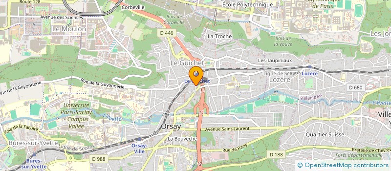 localisation de l'entreprise INTERGENERATION SERVICES  ORSAY