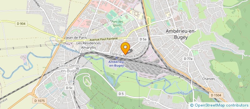 localisation de l'entreprise INTERGENERATIONNELLE DES AMBARROIS à AMBERIEU-EN-BUGEY