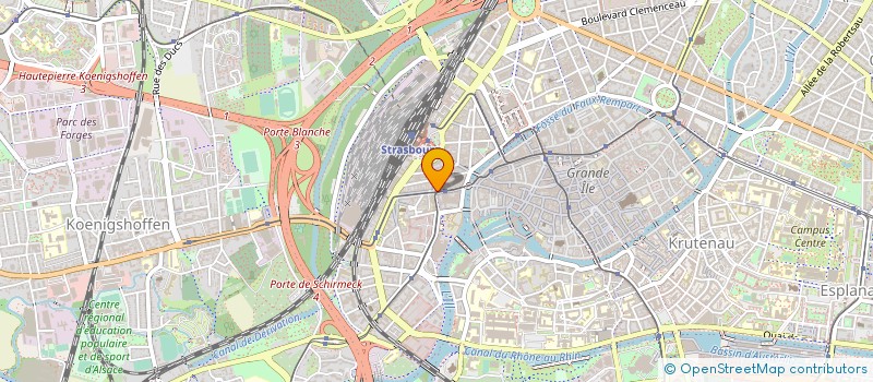 localisation de l'entreprise INTERGEST à STRASBOURG