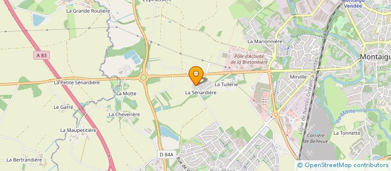 localisation de l'entreprise INTERGROUPEMENT DES PHARMACIENS GIPHAR DE LA REGION LOIRE OCEAN à MONTAIGU-VENDEE