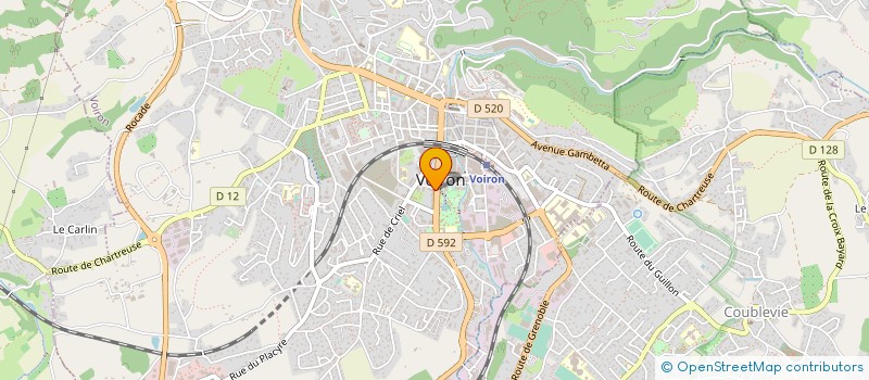 localisation de l'entreprise INTERI'SPHERE à VOIRON