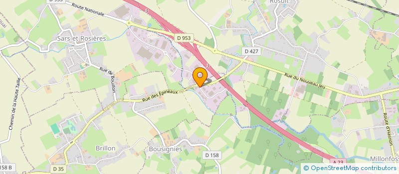 localisation de l'entreprise INTERIA à BRILLON