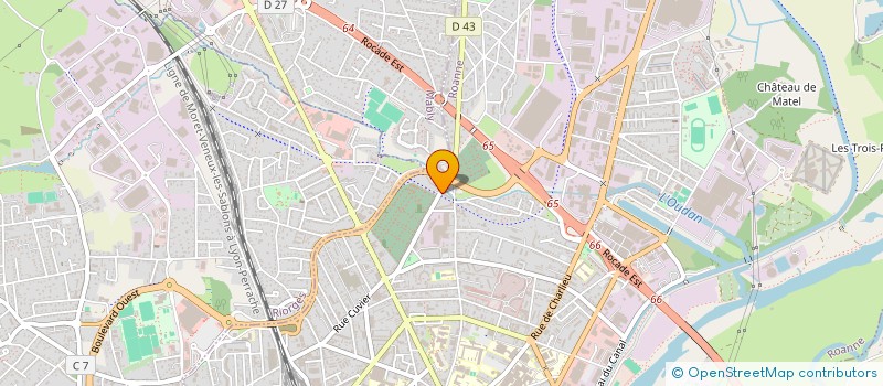 localisation de l'entreprise INTERICOM à ROANNE