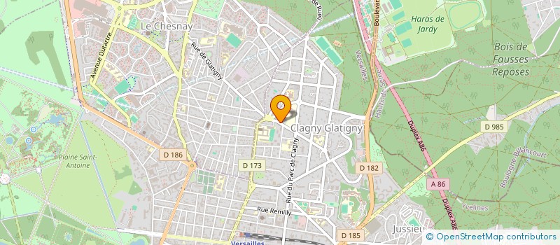 localisation de l'entreprise INTERIDEALIS à VERSAILLES