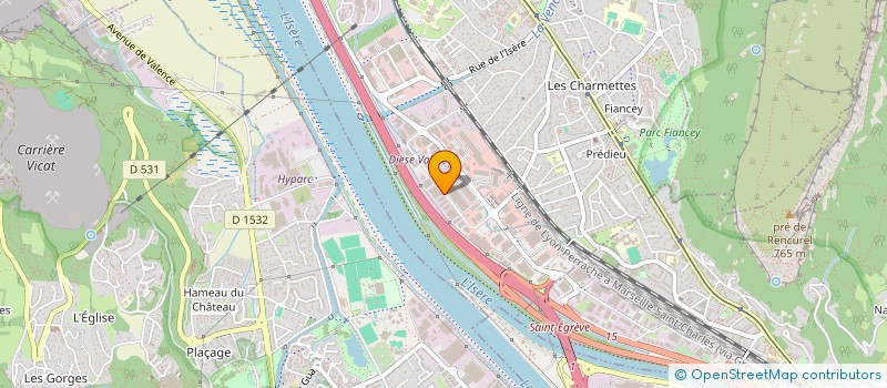 localisation de l'entreprise INTERIEUR 38 à SAINT-EGREVE