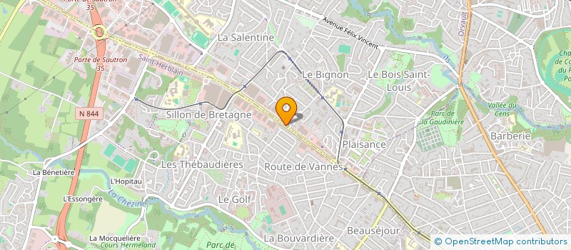 localisation de l'entreprise INTERIEUR 3K à ORVAULT