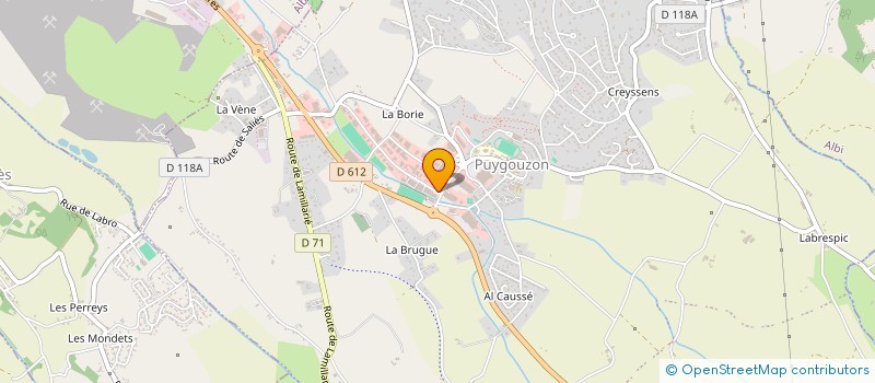 localisation de l'entreprise INTERIEUR DESIGN à PUYGOUZON