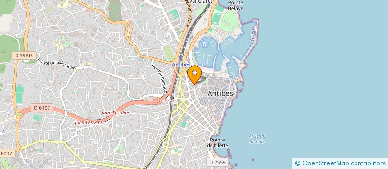 localisation de l'entreprise INTERIEUR DISTRIBUTION à ANTIBES