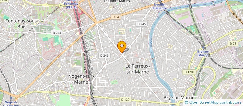 localisation de l'entreprise INTERIEUR ET CUISINE  LE PERREUX-SUR-MARNE