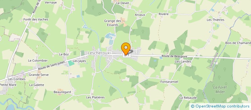 localisation de l'entreprise INTERIEUR - EXTERIEUR à LESCHEROUX