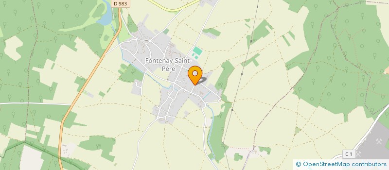 localisation de l'entreprise INTERIEUR EXTERIEUR  FONTENAY-SAINT-PERE