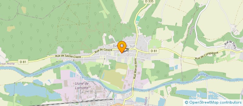 localisation de l'entreprise INTERIEUR SELECTION à BERNEUIL-SUR-AISNE