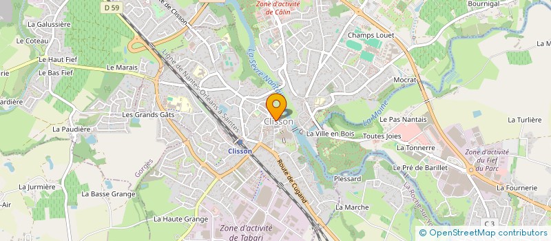 localisation de l'entreprise INTERIEUR SUD à CLISSON