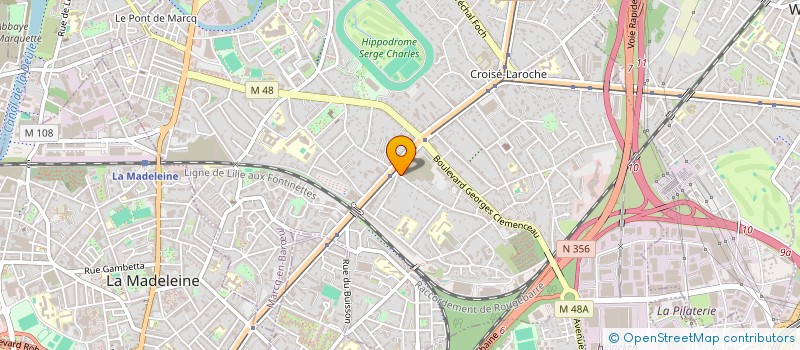 localisation de l'entreprise INTERIEUR SUR MESURE LA MADELEINE à MARCQ EN BAROEUL