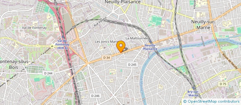 localisation de l'entreprise INTERIEUREMENT VOTRE  LE PERREUX-SUR-MARNE