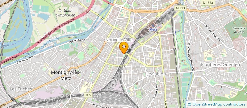 localisation de l'entreprise INTERIEURS  METZ