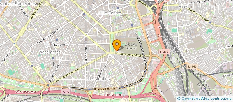 localisation de l'entreprise INTERIEURS à LILLE