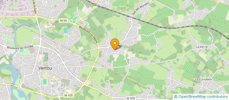 localisation de l'entreprise INTERIEURS CREATIFS  VERTOU