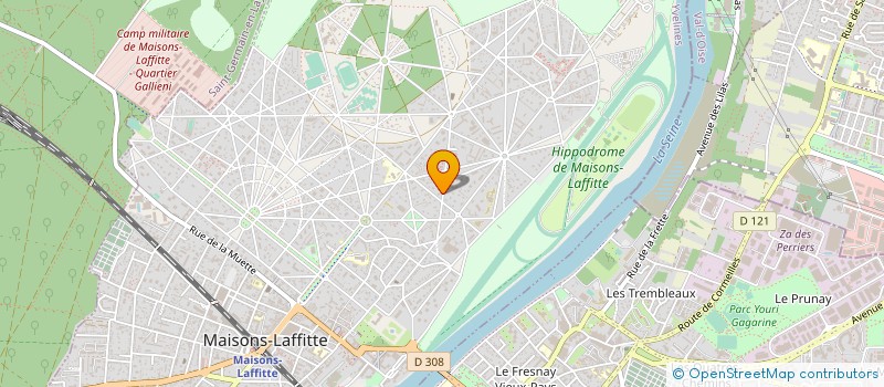 localisation de l'entreprise INTERIEURS & JARDINS  MAISONS-LAFFITTE