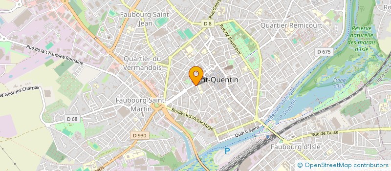 localisation de l'entreprise INTERIEURS SAUVAGE à SAINT-QUENTIN