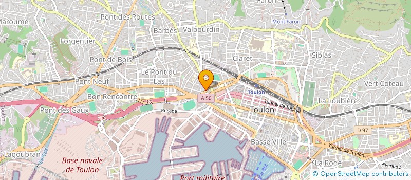 localisation de l'entreprise INTERIM BTP à TOULON