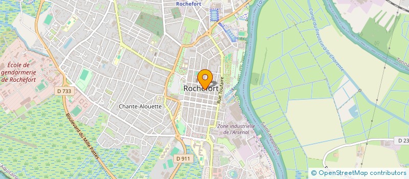 localisation de l'entreprise INTERIM BUREAUTIQUE BUREAU à ROCHEFORT