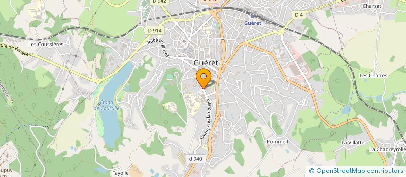 localisation de l'entreprise INTERIM CONCEPT LIMOUSIN CREUSE à GUERET