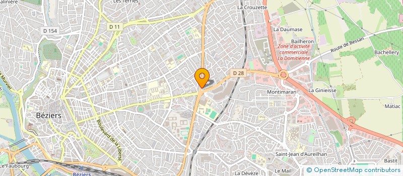 localisation de l'entreprise INTERIM D'OC à BEZIERS