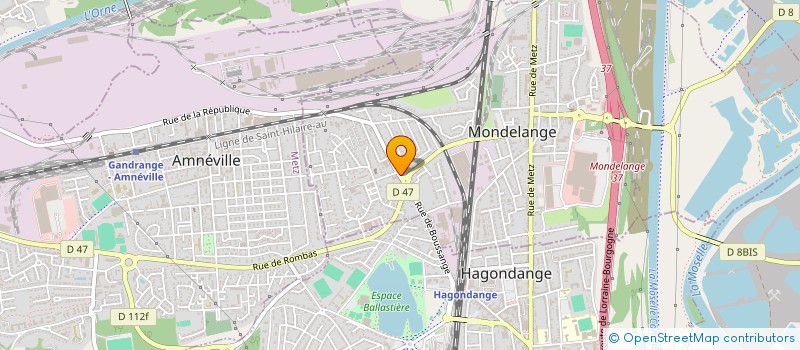 localisation de l'entreprise INTERIM DE L'EST à MONDELANGE