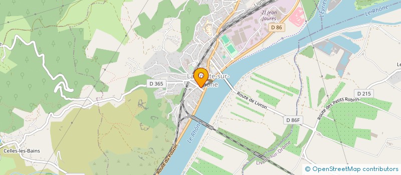 localisation de l'entreprise INTERIM ET FORMATION à LA VOULTE-SUR-RHONE
