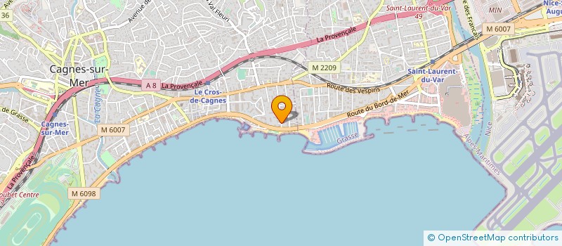 localisation de l'entreprise INTERIM NATION ANGERS à CAGNES-SUR-MER