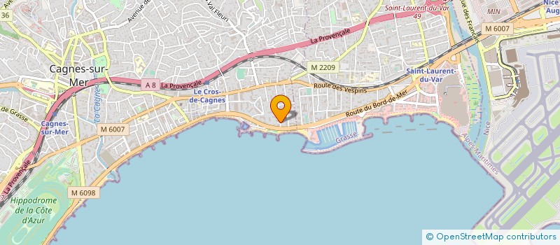 localisation de l'entreprise INTERIM NATION BEZIERS à CAGNES-SUR-MER